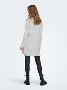ONLY Tavapärane lõige V-kaelus Pikk kleit -Light Grey Melange - 15196724