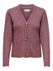 ONLY Knopfdetail Strickjacke -Crushed Berry - 15196734