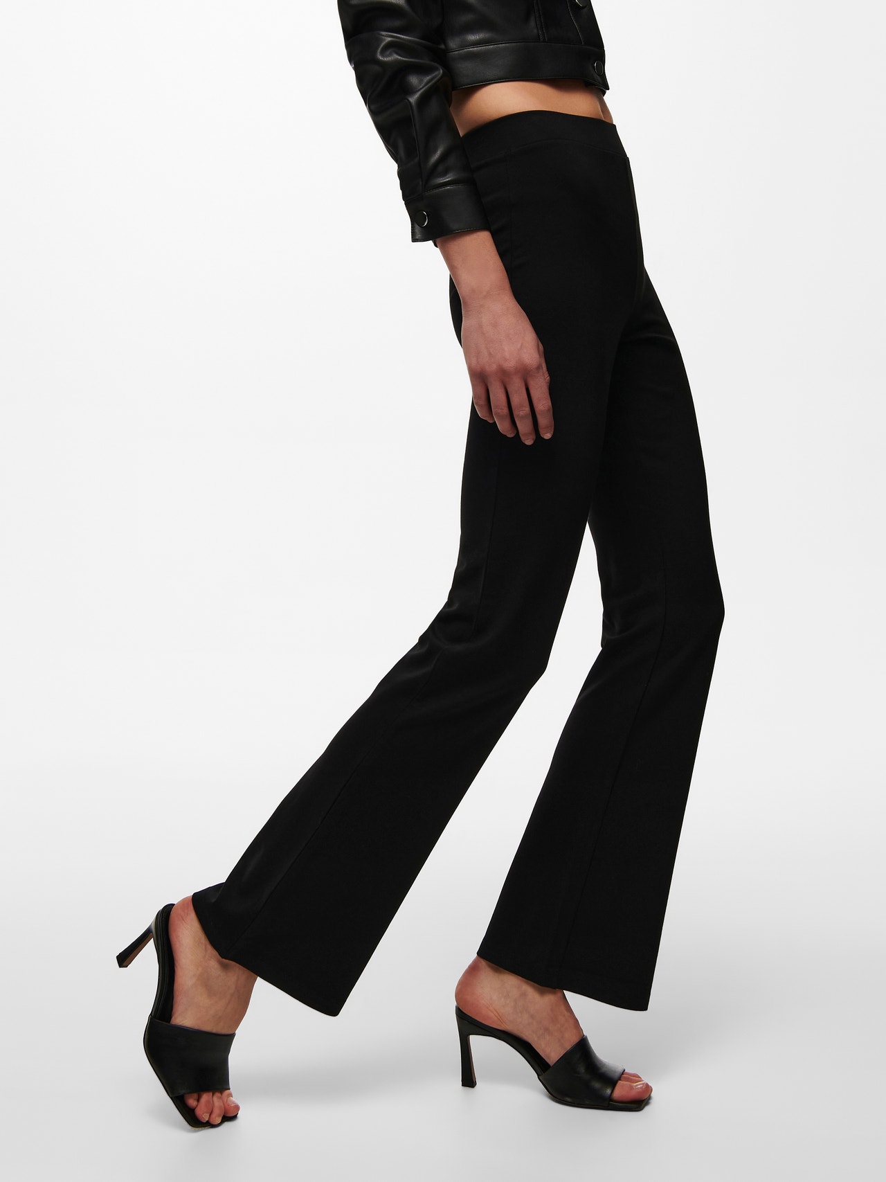 ONLY Flared Fit Flared legs Trousers -Black - 15196908