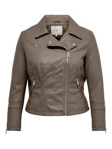 ONLY Biker collar Jacket -Walnut - 15197116