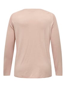 ONLY Voluptueux couleur unie Pull en maille -Rose Smoke - 15197209