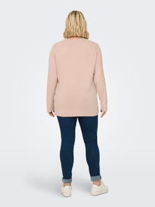 ONLY Curvy solid colored Knitted Pullover -Rose Smoke - 15197209