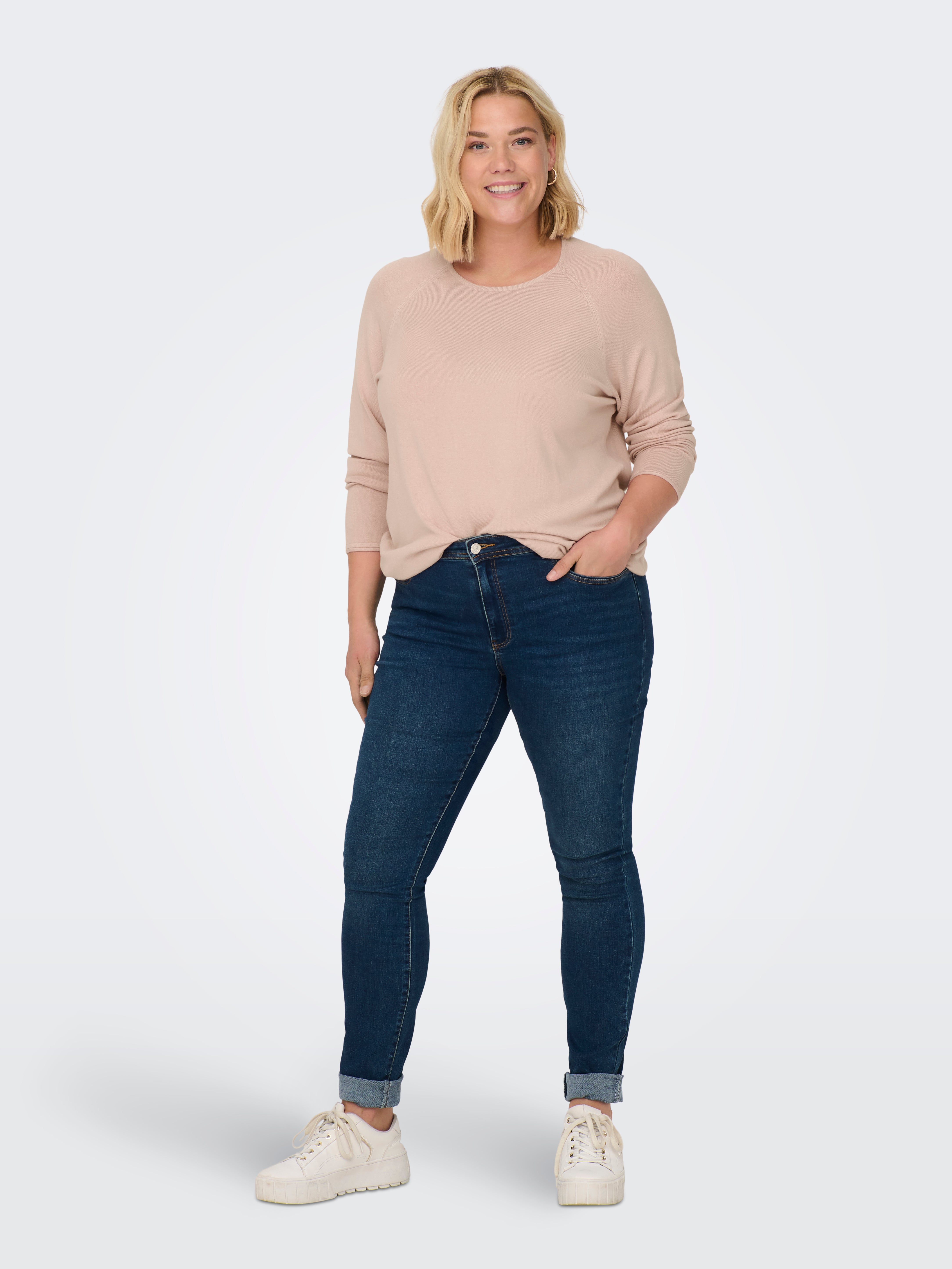Pull ONLY Maille Viscose - Col Rond Manches Longues - Mixte Décontracté