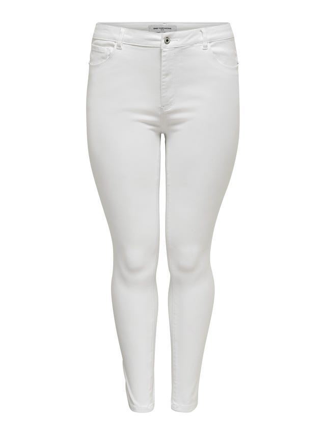 ONLY Curvy CarAugusta hw white Skinny fit jeans - 15197368