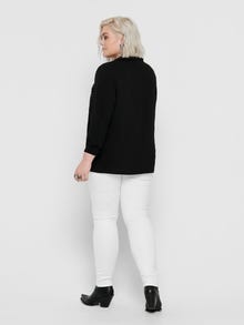 ONLY Weiße Curvy CarAugusta HW Skinny Fit Jeans -White - 15197368