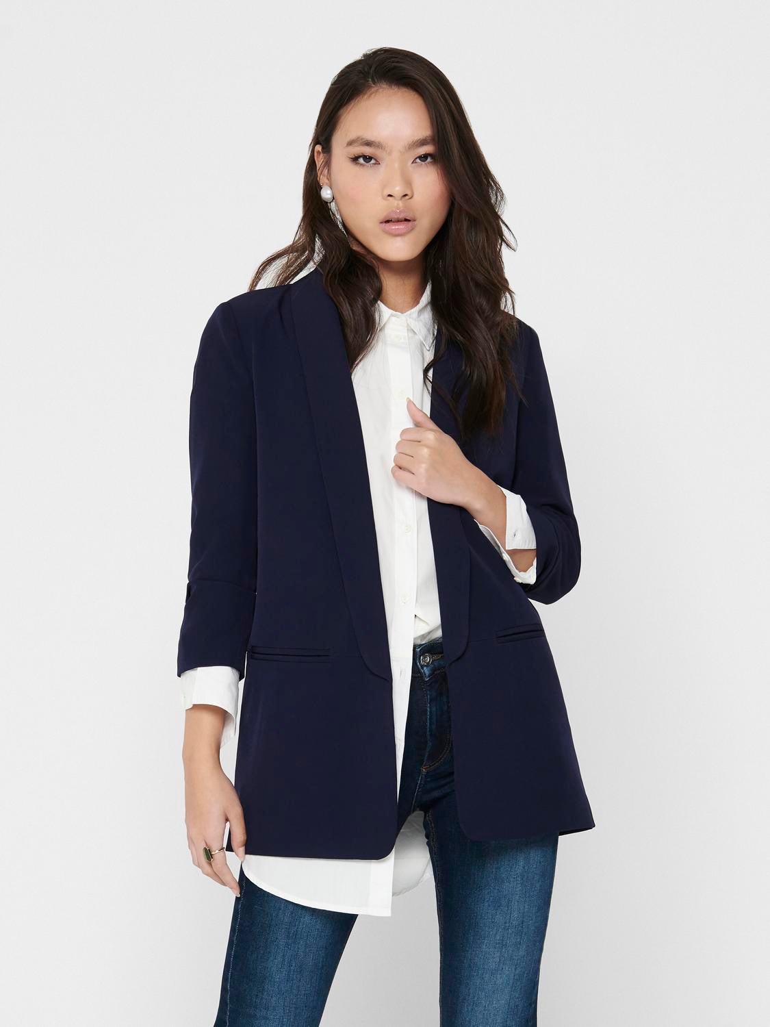 Evening blue sale blazer