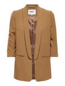 ONLY Regular Fit Reverse Blazer -Toasted Coconut - 15197451