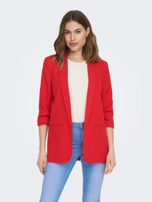 ONLY 3/4 Sleeved Blazer -High Risk Red - 15197451
