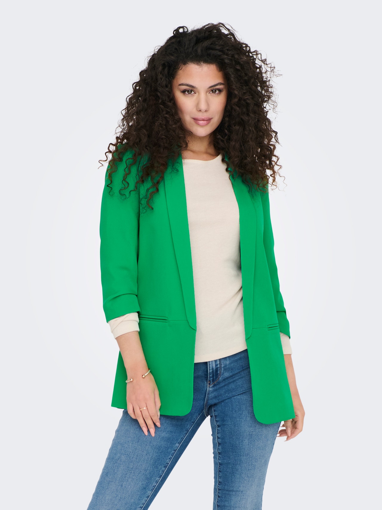 ONLY Blazers Regular Fit Col à revers -Simply Green - 15197451