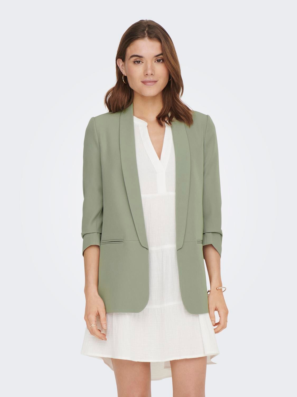 ONLY Blazers Regular Fit Col à revers -Seagrass - 15197451