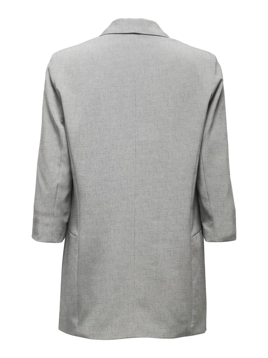 ONLY Regular Fit Reverse Blazer -Light Grey Melange - 15197451