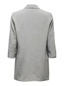 ONLY Regular Fit Reverse Blazer -Light Grey Melange - 15197451