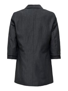 ONLY Regular Fit Reverse Blazer -Dark Grey Melange - 15197451