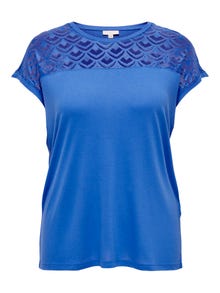 ONLY Voluptueux dentelle Top -Strong Blue - 15197908