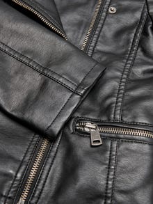 ONLY Biker Faux Leather Jacket -Black - 15198182