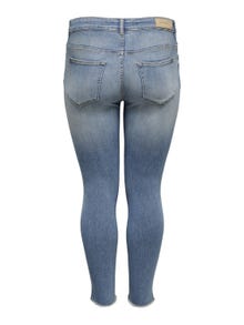 ONLY Curvy CarWilly reg ankle Jeans skinny fit -Light Blue Denim - 15198408