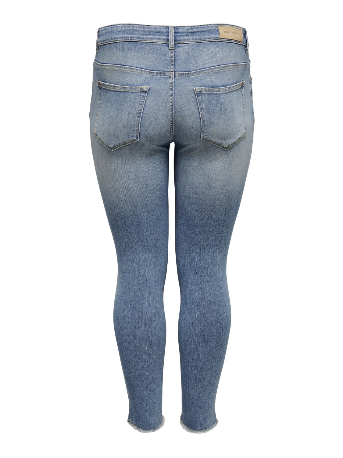 ONLY Curvy CarWilly reg ankle Skinny fit-jeans -Light Blue Denim - 15198408