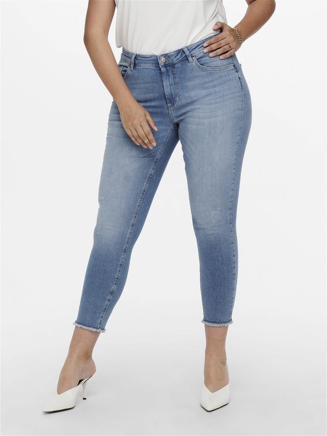 ONLY Curvy CarWilly reg ankle Skinny fit-jeans - 15198408