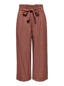 ONLY ONLAMINTA-ARIS Loose Fit Pantalon paperbag -Apple Butter - 15198918