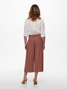 ONLY Loose Fit High waist Trousers -Apple Butter - 15198918
