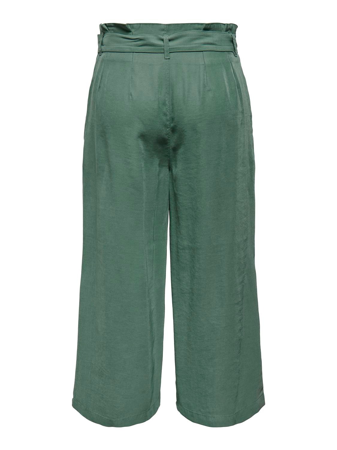 ONLY Loose Fit High waist Trousers -Dark Forest - 15198918