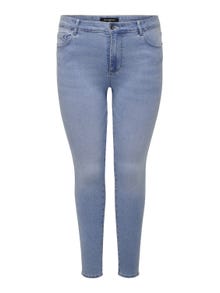 ONLY Curvy CarAugusta hw Skinny jeans -Light Blue Denim - 15199400
