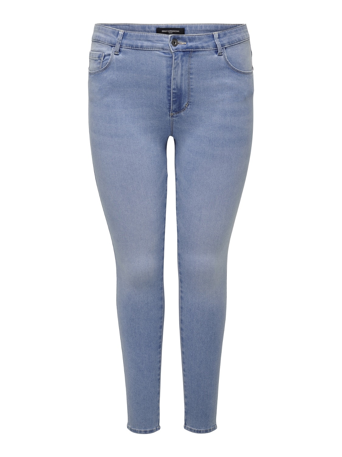 ONLY Skinny Fit Hohe Taille Jeans -Light Blue Denim - 15199400