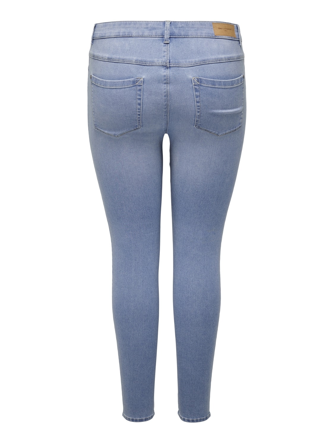 ONLY Curvy CarAugusta hw Skinny fit-jeans -Light Blue Denim - 15199400