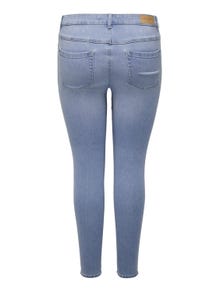 ONLY Curvy CarAugusta hw Skinny fit jeans -Light Blue Denim - 15199400