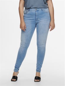 ONLY Curvy CarAugusta hw Jeans skinny fit -Light Blue Denim - 15199400
