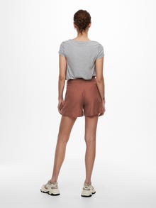 ONLY High-waist riem Shorts -Apple Butter - 15199801