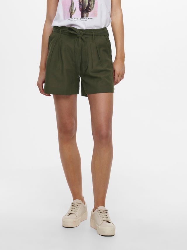 ONLY High-waist riem Shorts - 15199801