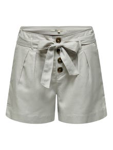 ONLY High waist belt Shorts -Storm Gray - 15199801