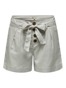 ONLY Taille haute ceinture Short -Storm Gray - 15199801