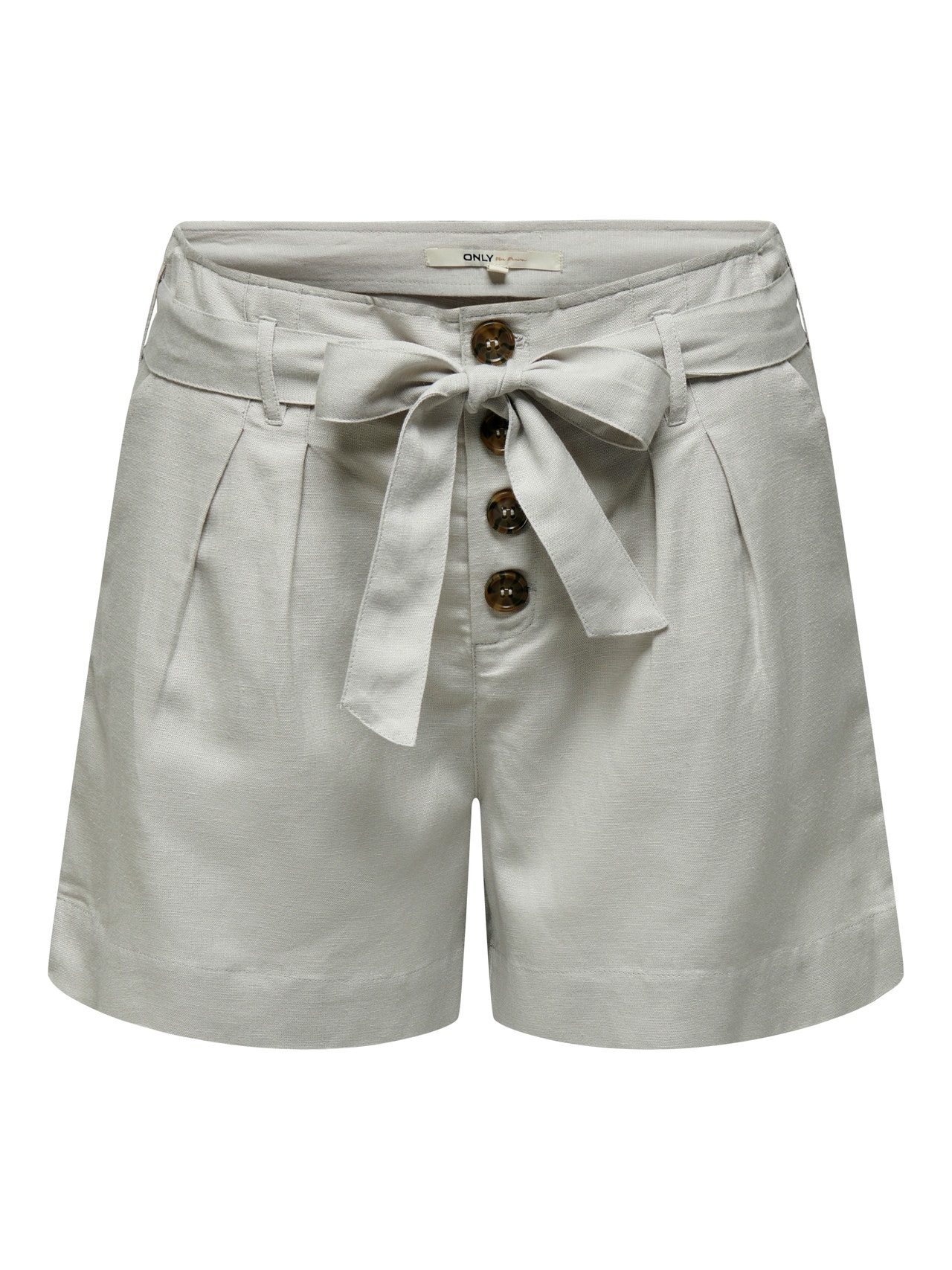 ONLY Taille haute ceinture Short -Storm Gray - 15199801