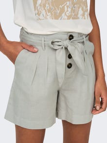 ONLY Taille haute ceinture Short -Storm Gray - 15199801