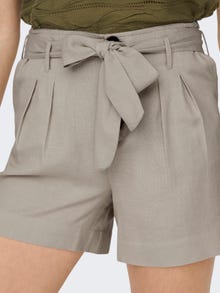 ONLY High-waist riem Shorts -Silver Lining - 15199801