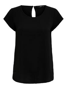 ONLY Normal geschnitten Rundhals T-Shirt -Black - 15199960