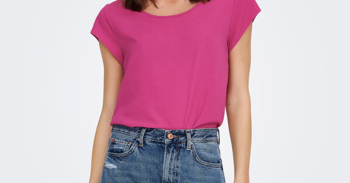 ONLY Onlnova Life Vis S/S Top AOP, T-Shirt Donna, Calypso