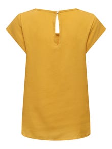 ONLY Normal geschnitten Rundhals T-Shirt -Mango Mojito - 15199960