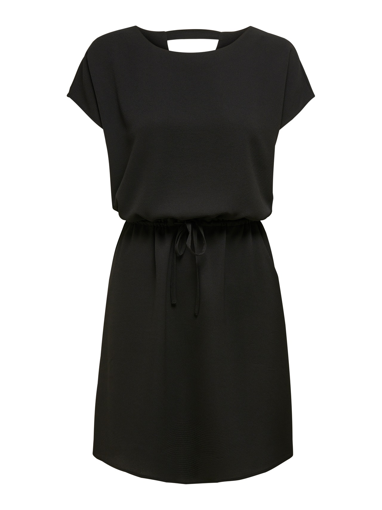 ONLY Regular Fit O-Neck Short dress -Black - 15199990