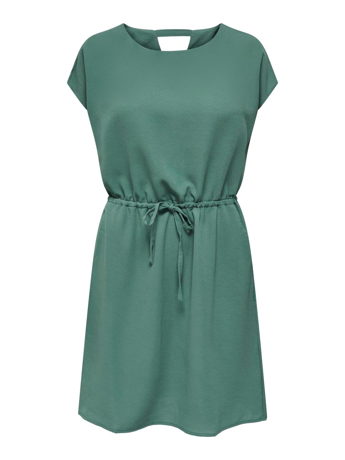 ONLY Regular Fit O-hals Kort kjole -Blue Spruce - 15199990