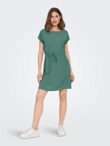 ONLY Regular Fit O-hals Kort kjole -Blue Spruce - 15199990