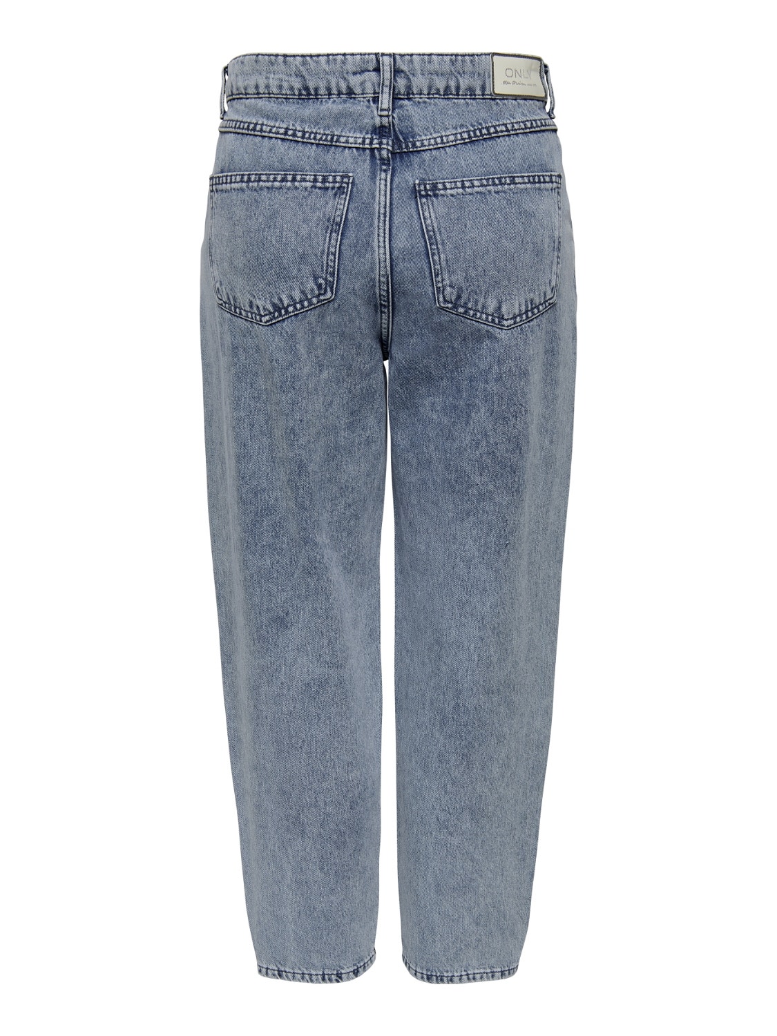 ONLY ONLHavana life hw carot cropped Straight fit-jeans -Medium Blue Denim - 15200166