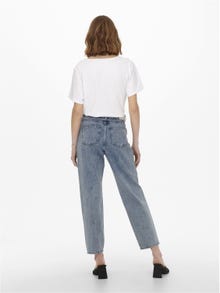 ONLY Jeans Carrot Fit Taille haute -Medium Blue Denim - 15200166