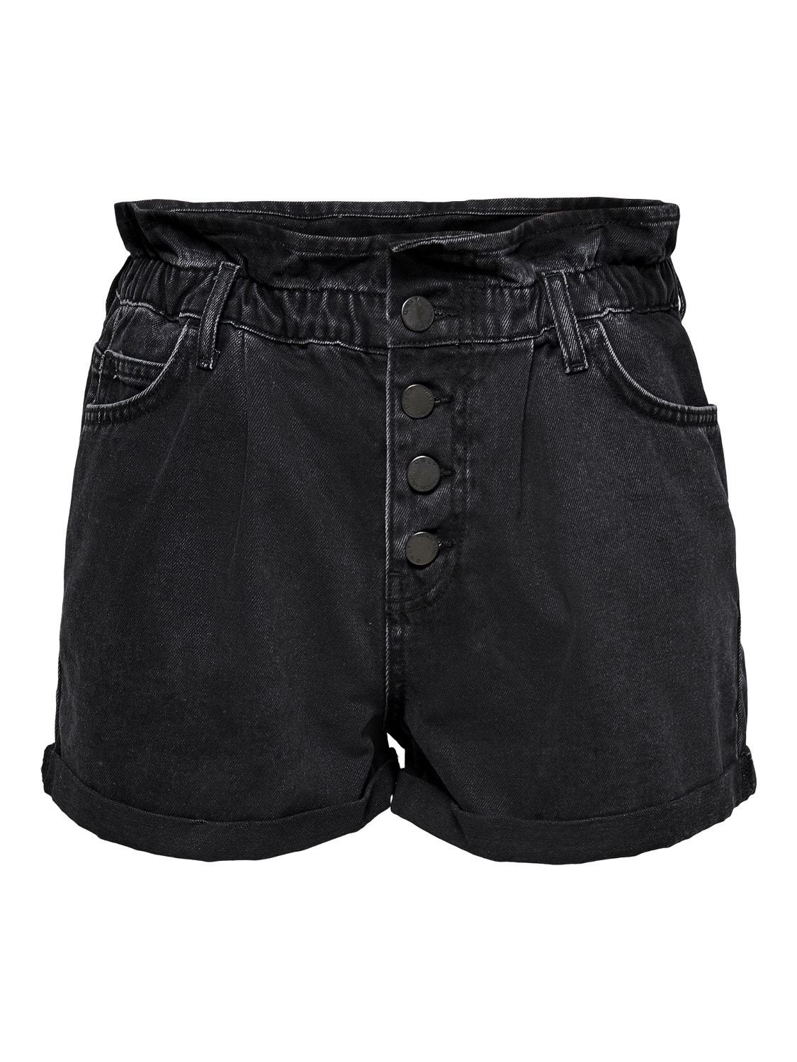 ONLY ONLCuba life paperbag Denim shorts -Black Denim - 15200196