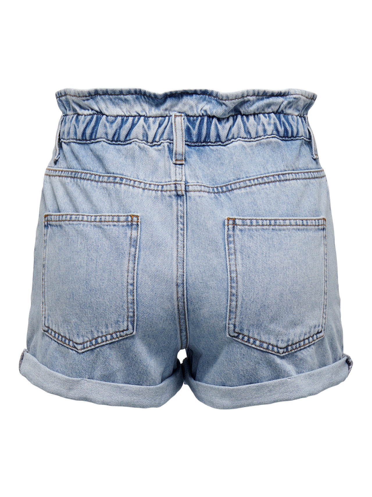 ONLY ONLCuba life paperbag Denim shorts -Light Blue Denim - 15200196