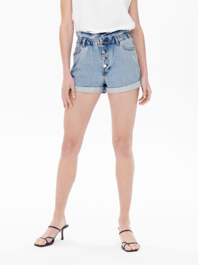 ONLY Relaxed Fit High waist Fold-up hems Shorts - 15200196