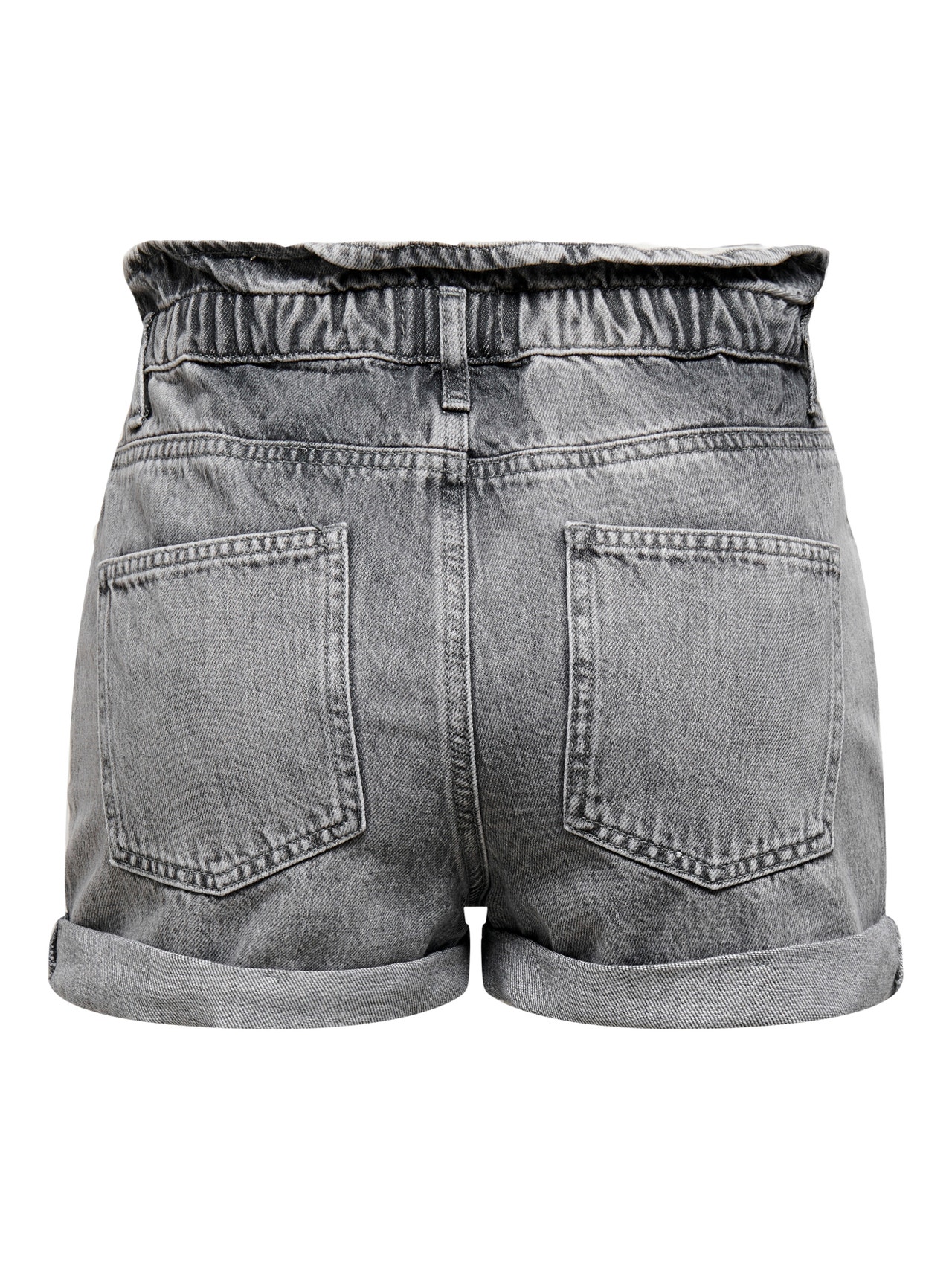 ONLY ONLCuba life paperbag Denim shorts -Grey Denim - 15200196