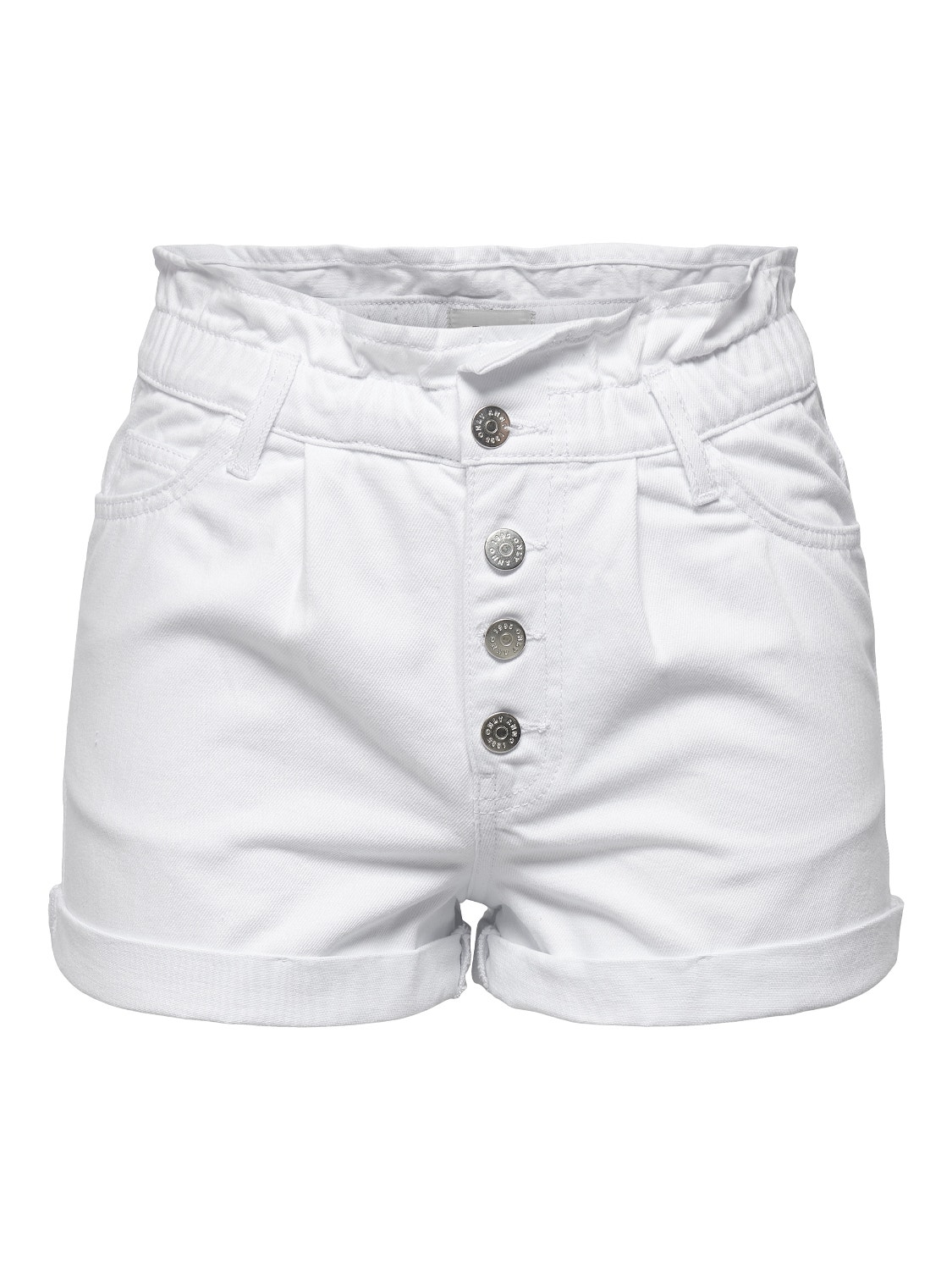 ONLY ONLCuba life paperbag Pantalones cortos vaqueros -White - 15200196
